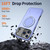 iPhone 17 Pro Max Metal Rotation Holder MagSafe TPU Hybrid PC Phone Case - Purple