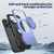 iPhone 17 Pro Max Metal Rotation Holder MagSafe TPU Hybrid PC Phone Case - Purple