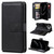 iPhone 17 Pro Max Multi-Function Wallet 10 Card Slots Leather Phone Case - Black