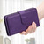 iPhone 17 Pro Max Multi-Function Wallet 10 Card Slots Leather Phone Case - Violet