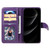 iPhone 17 Pro Max Multi-Function Wallet 10 Card Slots Leather Phone Case - Violet
