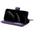 iPhone 17 Pro Max Multi-Function Wallet 10 Card Slots Leather Phone Case - Violet