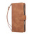 iPhone 17 Pro Max Multifunctional Multi-Card Wallet Phone Leather Case - Brown