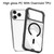 iPhone 17 Pro Max Mutural Clear Armor Series MagSafe PC Hybrid TPU Phone Case - Dark Grey