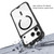 iPhone 17 Pro Max Mutural Clear Armor Series MagSafe PC Hybrid TPU Phone Case - Dark Grey