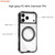 iPhone 17 Pro Max Mutural Xuan Armor Series MagSafe Magnetic Holder Phone Case - Black