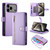 iPhone 17 Pro Max Nine Card-slot Zipper Wallet Bag Leather Phone Case - Purple iPhone 17 Pro Max Nine Card-slot Zipper Wallet Bag Leather Phone Case - Purple
