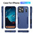 iPhone 17 Pro Max Pioneer Armor Heavy Duty PC + TPU Phone Case - Blue