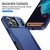 iPhone 17 Pro Max Pioneer Armor Heavy Duty PC + TPU Phone Case - Blue