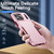iPhone 17 Pro Max Pioneer Armor Heavy Duty PC + TPU Phone Case - Pink+Rose Red