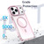 iPhone 17 Pro Max Plating Gradient Discolor MagSafe Phone Case with Holder - Black iPhone 17 Pro Max Plating Gradient Discolor MagSafe Phone Case with Holder - Black