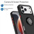 iPhone 17 Pro Max Q Shadow 1 Series TPU + PC Phone Case with Ring - Red