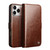 iPhone 17 Pro Max QIALINO Classic 103 Buckle Genuine Leather Phone Case - Brown iPhone 17 Pro Max QIALINO Classic 103 Buckle Genuine Leather Phone Case - Brown