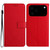 iPhone 17 Pro Max Rhombic Grid Texture Leather Phone Case - Red