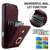 iPhone 17 Pro Max Rhombic Texture Card Bag Phone Case with Long Lanyard - Wine Red