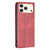 iPhone 17 Pro Max Rhombus Texture Magnetic Leather Phone Case - Red