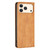 iPhone 17 Pro Max Rhombus Texture Magnetic Leather Phone Case - Yellow
