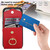 iPhone 17 Pro Max Ring Holder RFID Card Slot Phone Case - Red