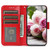 iPhone 17 Pro Max Rose Butterfly Embossed Leather Phone Case - Red iPhone 17 Pro Max Rose Butterfly Embossed Leather Phone Case - Red