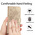 iPhone 17 Pro Max Rose Flower Embossing Pattern Leather Phone Case - Gold