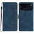 iPhone 17 Pro Max Seven Butterflies Embossed Leather Phone Case - Blue