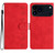 iPhone 17 Pro Max Seven Butterflies Embossed Leather Phone Case - Red