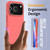 iPhone 17 Pro Max Shockproof Silicone Magsafe Phone Case - Pink Orange iPhone 17 Pro Max Shockproof Silicone Magsafe Phone Case - Pink Orange