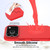 iPhone 17 Pro Max Shockproof Silicone Magsafe Phone Case - Red