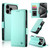 iPhone 17 Pro Max Side Buckle Magnetic Frosted Leather Phone Case - Mint Green