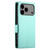 iPhone 17 Pro Max Side Buckle Magnetic Frosted Leather Phone Case - Mint Green