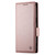 iPhone 17 Pro Max Side Buckle Magnetic Frosted Leather Phone Case - Rose Gold iPhone 17 Pro Max Side Buckle Magnetic Frosted Leather Phone Case - Rose Gold
