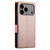 iPhone 17 Pro Max Side Buckle Magnetic Frosted Leather Phone Case - Rose Gold iPhone 17 Pro Max Side Buckle Magnetic Frosted Leather Phone Case - Rose Gold