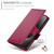 iPhone 17 Pro Max Side Buckle Magnetic Frosted Leather Phone Case - Wine Red iPhone 17 Pro Max Side Buckle Magnetic Frosted Leather Phone Case - Wine Red