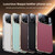 iPhone 17 Pro Max Skin Feel Leather Texture Cooling Phone Case - Brown