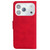 iPhone 17 Pro Max Skin Feel Pure Color Flip Leather Phone Case - Red
