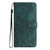 iPhone 17 Pro Max Skin-feel Embossed Butterfly Leather Phone Case - Green