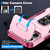 iPhone 17 Pro Max Sliding Camshield Holder Phone Case - Pink + Rose Red iPhone 17 Pro Max Sliding Camshield Holder Phone Case - Pink + Rose Red