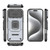 iPhone 17 Pro Max Sliding Camshield TPU + PC Shockproof Phone Case with Holder - Grey
