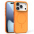 iPhone 17 Pro Max Solid Color Magnetic MagSafe Frosted Phone Case - Orange