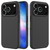 iPhone 17 Pro Max Solid Color Silicone Phone Case - Black