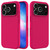 iPhone 17 Pro Max Solid Color Silicone Phone Case - Rose Red