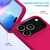 iPhone 17 Pro Max Solid Color Silicone Phone Case - Rose Red