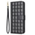 iPhone 17 Pro Max Square Texture Leather Phone Case - Black