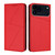 iPhone 17 Pro Max Strong Magnetic Frosted Flip Leather Phone Case - Red iPhone 17 Pro Max Strong Magnetic Frosted Flip Leather Phone Case - Red