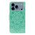 iPhone 17 Pro Max Sun Mandala Embossing Leather Phone Case - Green