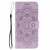 iPhone 17 Pro Max Sun Mandala Embossing Leather Phone Case - Purple