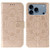 iPhone 17 Pro Max Sun Mandala Embossing Leather Phone Case - Rose Gold