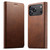 iPhone 17 Pro Max Suteni Calf Texture Horizontal Flip Leather Phone Case - Brown