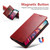 iPhone 17 Pro Max Suteni Calf Texture Horizontal Flip Leather Phone Case - Red