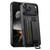 iPhone 17 Pro Max Suteni H13 Litchi Leather Wrist Strap Wallet Back Phone Case - Black